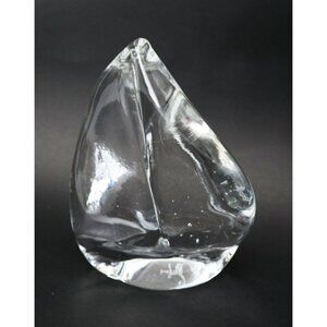 Vintage Art Glass Sailboat Artist Shirley Elford Signed Juno Award Artist Contem